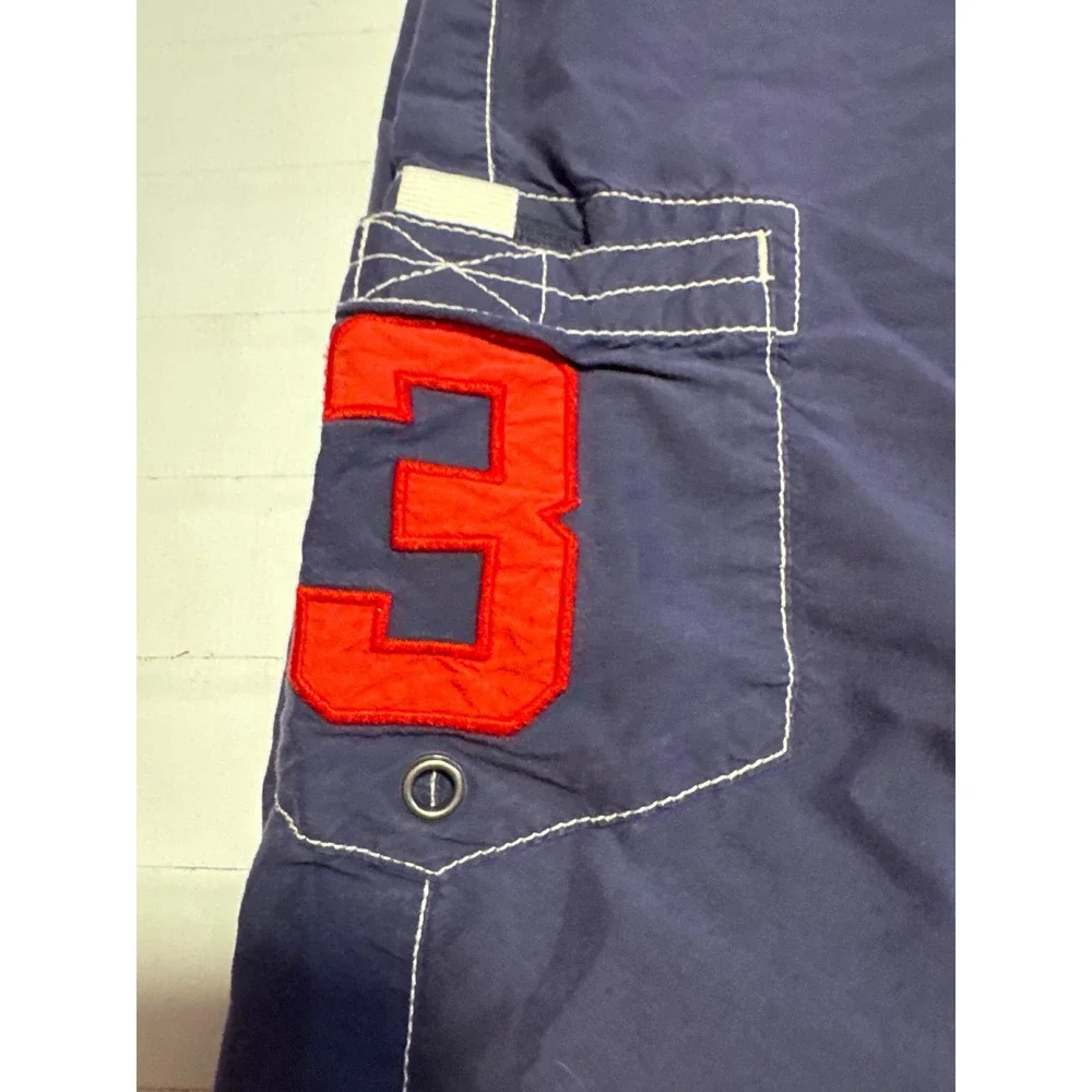 Polo Ralph Lauren Swim Trunks Mens 40 Navy Blue Good Big Pony Cargo Board Shorts